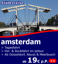 Amsterdam Tagesreise ab 19 Euro