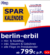 Flüge Berlin-Erbil ab 799 Euro