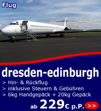 Flüge Dresden-Edinburgh ab 229 Euro