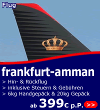 frankfurt-amman ab 399 euro