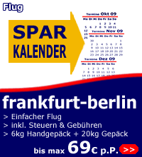 Flüge Frankfurt-Berlin ab 52 Euro