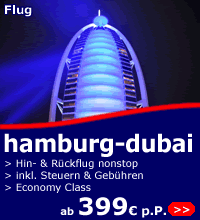 Flüge Hamburg-Dubai ab 399 Euro