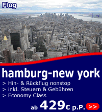 Flüge Hamburg-New York ab 429 Euro