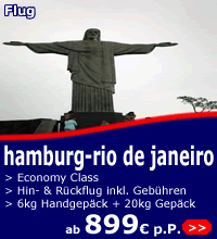 Flüge Hamburg-Rio de Janeiro ab 899 Euro