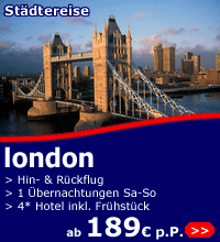 Städtereise London ab 189 Euro