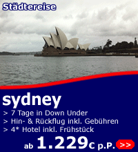 Städtereise Sydney ab 1229 Euro